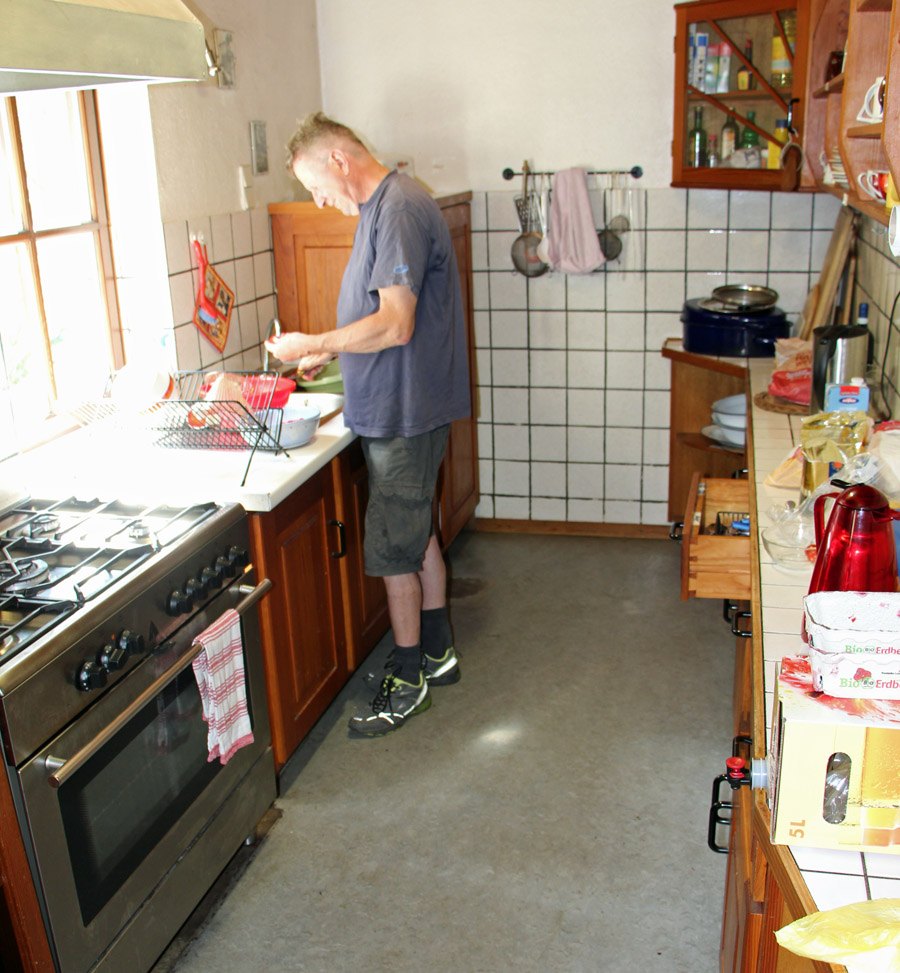 In der Küche lässt es sich sehr bequem kochen